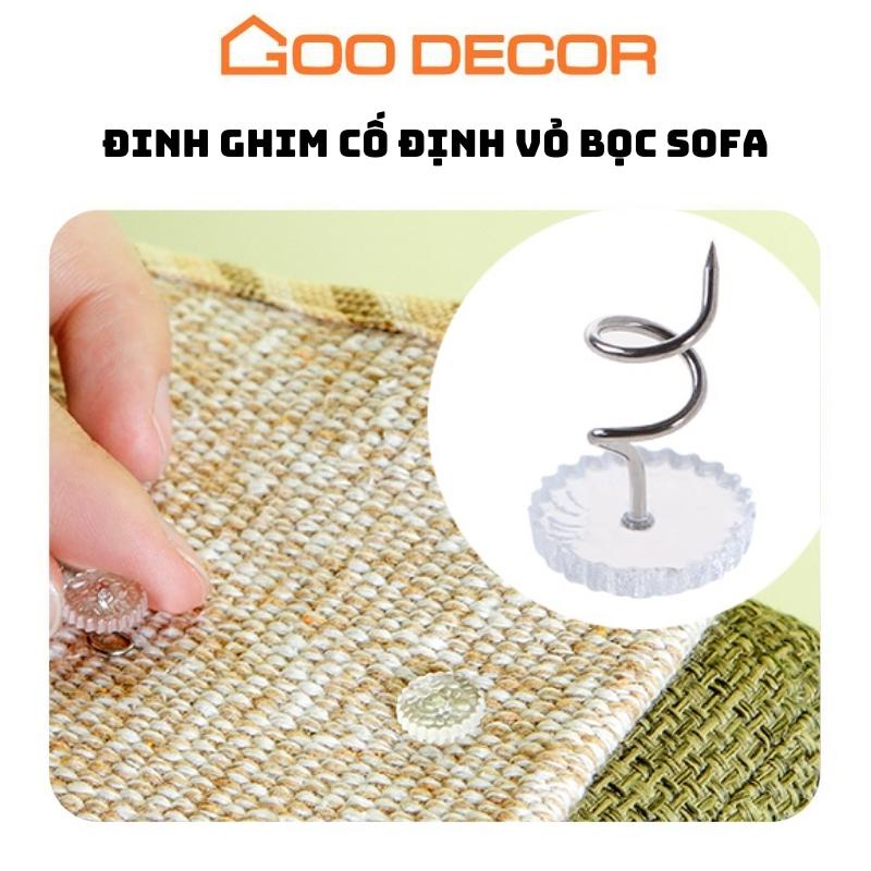 Đinh ghim xoắn cố định vỏ bọc ghế sofa set 5 cái GOO Decor