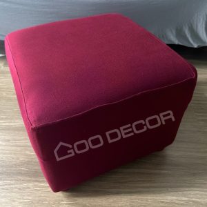 Vỏ bọc đôn vuông bằng vải thun sữa mềm mại co giãn 4 chiều GOO Decor