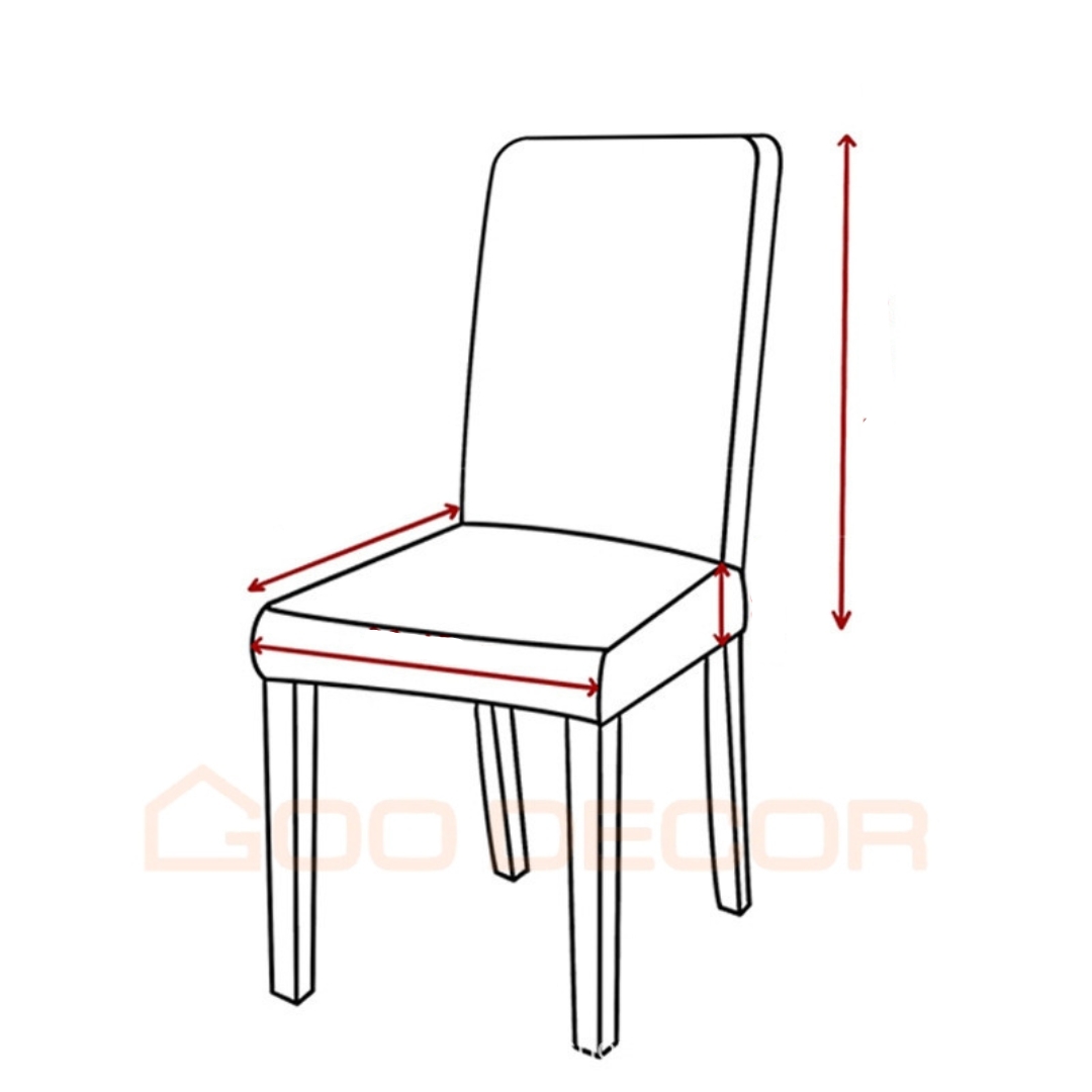 Cách đo kích thước ghế ăn để đặt may vỏ bọc ghế chuẩn