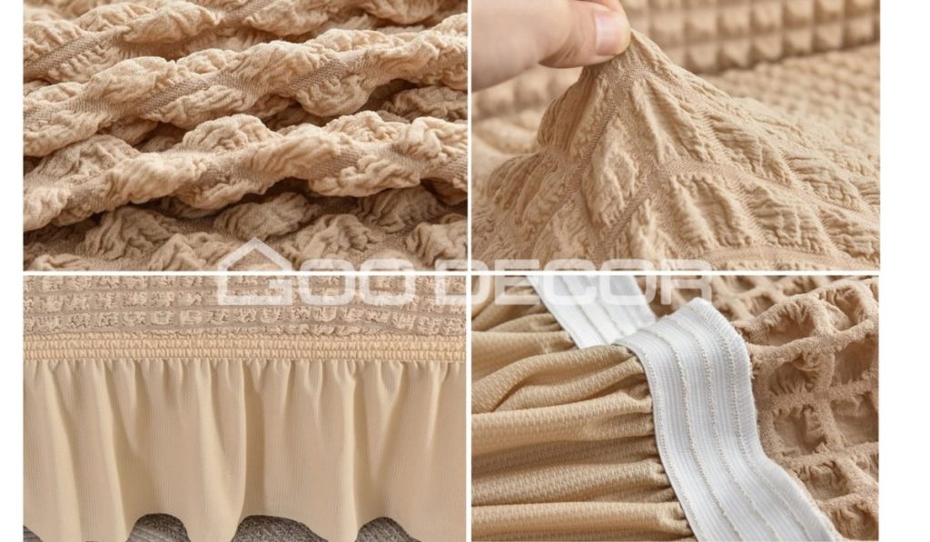 Vải bong bóng co giãn, thoáng khí, chống xù lông tốt