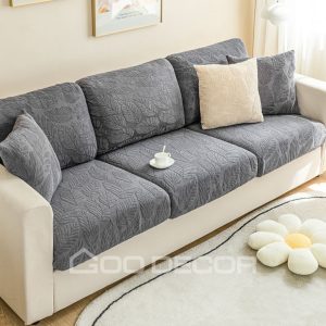 Vải nhung họa tiết lá cao cấp, mềm mịn, sang trọng